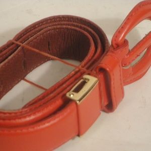 Lui Chantant Red Patent Leather Belt sz S